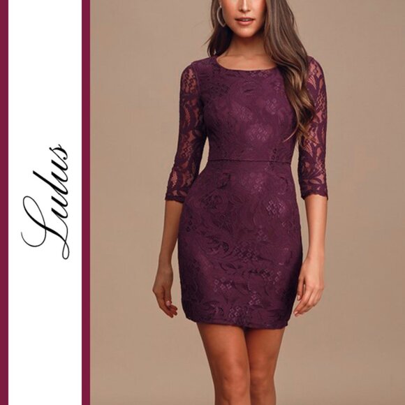 Lulus Dresses & Skirts - Lulu's | 'All For You' Lace Overlay Dress